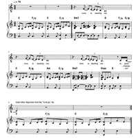 Love is Leading Me, Sheet Music