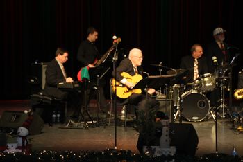 Students sitting in with the Dave Dickey Big Band
