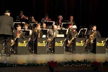 Students sitting in with the Dave Dickey Big Band
