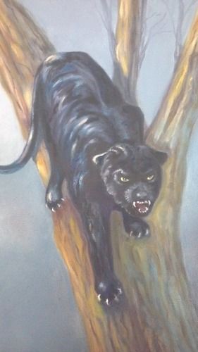 Black PantherOil16" x 20"
