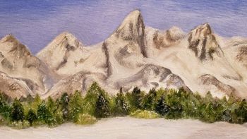 The Grand TetonsOil10" x 20"
