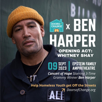 Doors of Change “Concert of Hope” featuring Ben Harper with support by Whitney Shay (Duo)