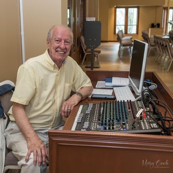 Helping the choir members sound their best.
