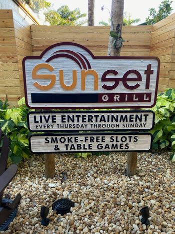 Sunset Grill Entrance Sign
