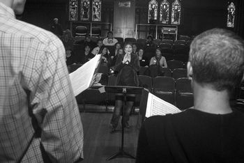 CHORAL WORKSHOP at Columbia University with the Madrigal Chorus of Rockport High School, MA photo: Julie Hau
