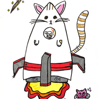 Rocket Ship Cat Song by RYOJI