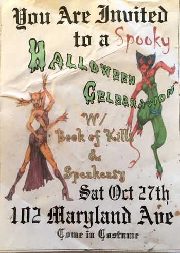 2002 Flier for BOK Halloween Show
(Jane Firkin)
