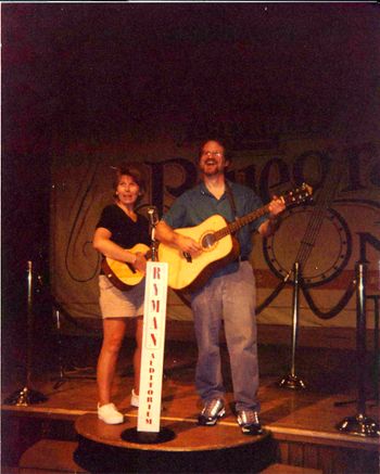 Jim Shelley & wife Mary Lou at the Grand Ole Opry (circa 1998)
