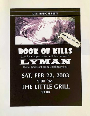 February 2003 Book of Kills Poster
(Jim Nipe)
