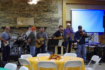 Reheasal for The Obed River Band & Friends live from Buck Creek Ranch.  Guests Stevew Lewis and Kaleb Garrett seen here with the band
