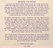 Where I'm From: CD