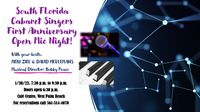 Meri Ziev & David Meulemans host "First Anniversary Open Mic Night" with Bobby Peaco on Piano