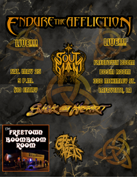 Endure The Affliction w/ Soul Giant, Sick at Heart, Grey Areas