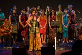 Jami with choir at Triple Door 2010
