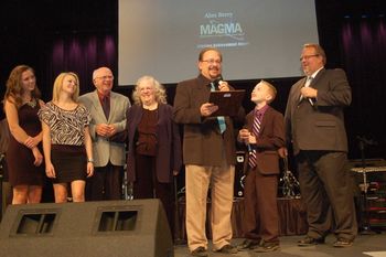 Alan Berry accepts the Lifetime Achievement Award.
