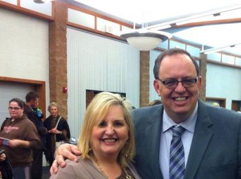 Robyn Mackey with our 2013 emcee, Duane Garren.
