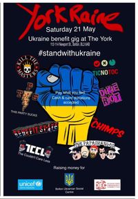 Benefit for Ukraine - 2pm-2.30pm Dixie Riot