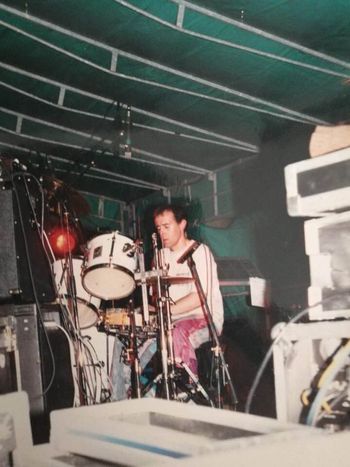 1985 Sonor drums Rock Festival Paris
