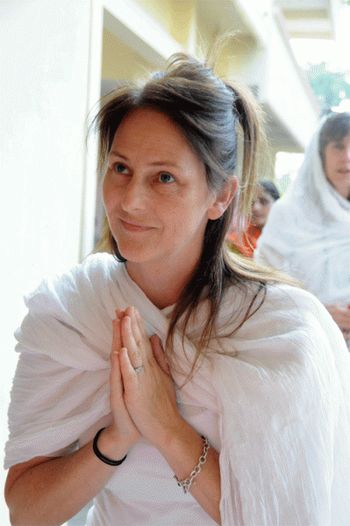 Kelly at the Ashram, Malav, Gujarat, India
