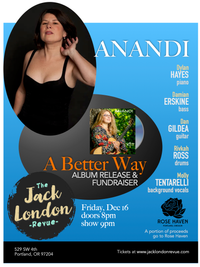 Anandi - A Better Way album release & fundraiser for Rose Haven