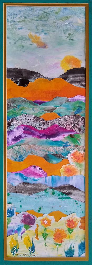 The Hills are Alive, Paper Collage 16 x 32 $275
