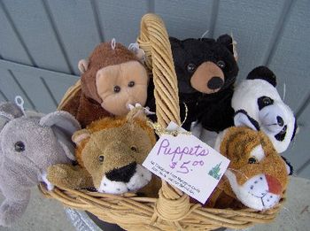 Menagerie Puppets $5 Each
