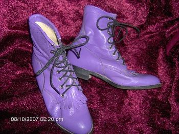 Justin Theatrical Purple Boots $30 Womens Size 7B
