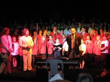 Choir and the Mayor of Istanbul (2nd from left!)
