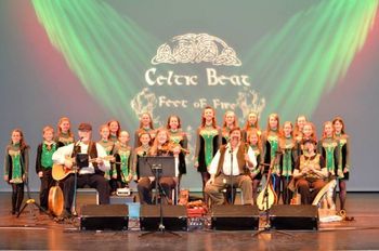 Saint Patrick's Day at Peery's Eygptian Theatre 2014 Pat, Krista, Dave and Carol with the Celtic Beat Dancers
