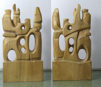 Conversation - 2013 8.25 X 3 X 16.25" tall - Linden Wood
