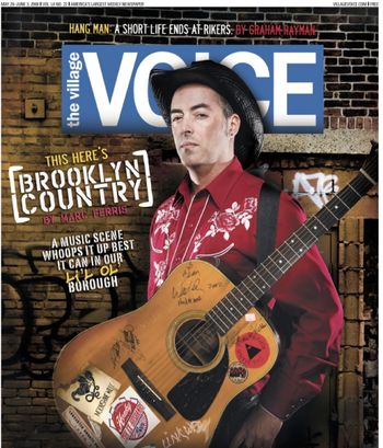 Sean Kershaw on the cover of the Voice Sean graced the cover of the Village Voice in August 2008
