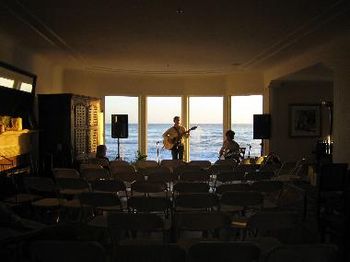 house concert sound check in Santa Cruz
