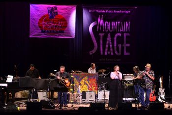 On Mountain Stage - Charleston, WV (Photo: Brian Blauser/Mountain Stage) Ryan Kennedy, JW, Ammed, Jessica, Ted & Berke McKelvey performing "Bread Alone"
