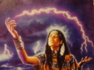 indian lightening woman
