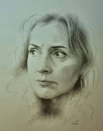 portrait of Elizabeth Geyer by Ina Bar
