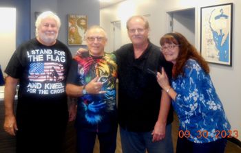 Grand Funk's Mark Farner with Sharon, Scott and Iggy
