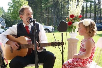 Everyone Loves Acoustic Guitar at Wedding Cocktail hour
