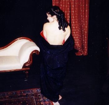 Élise Delia Ford (Élise Morrel) in the 1997 Los Angeles production of LA CHASSE.
