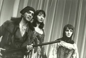 Sans-culottes Scott Lowell, Adrianne Krstansky and Treva Tegtmeier in Christopher Cartmill's INCORRUPTIBLE
