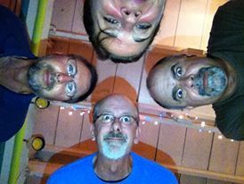 Band Guys and me- Sivananda Ashram Bahamas This is why we can't sleep at night-- we stay up too late goofing off!
