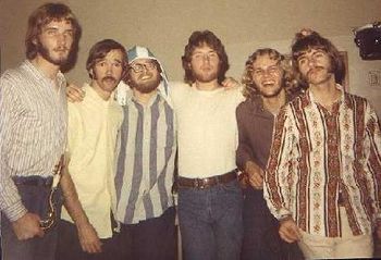 The Morning Reign at a gig circa 1971, Larry "The Blue Fox" Sieber, Doug "Shadow" Heatherington, Cra
