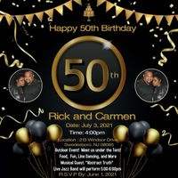 Happy 50th Birthday Rick & Carmen