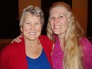 Peggy Seeger and Kristin at their recent three concert series in Cleveland Kristin Lems and Peggy Seeger, Cleveland
