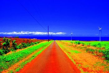 A red dirt road
