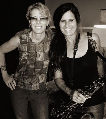 Dana Robbins & Chakra Bleu at #8/'Our Own Paradise' recording session
