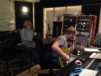Tracking All Of Me Ronnie Godfrey (keys) and John Billings recording their good stuff!
