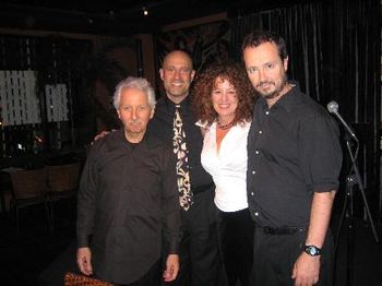 Linda Kosut & I w/drummer Vince Latiano & bassist Fred Randolph.
