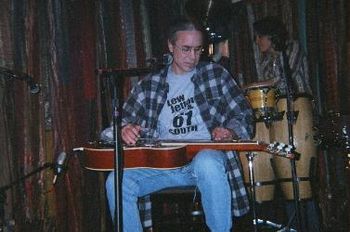 LJK with Cathey Stamps on percussion at The Lipstick Lounge - Nashville, TN
