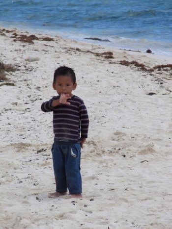 Boy On Beach
