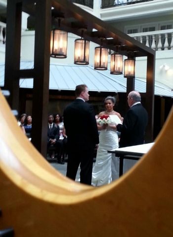 1st wedding in 2015 Congratulations Lori & Dean St. Paul Embassy Suites, Atrium Garden
